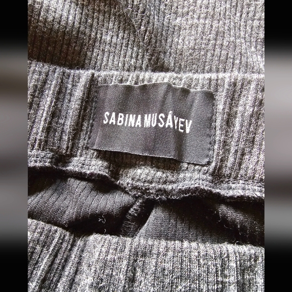 Sabina Musayev Joggers Pleat Front Dark Grey Anthopologie - Picture 10 of 11